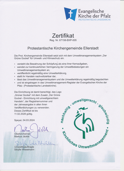 Unser Zertifikat 2024